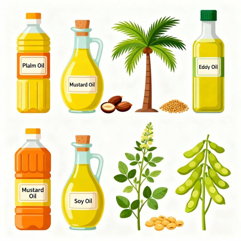 Edible Oils (Palm, Mustard, Soy)