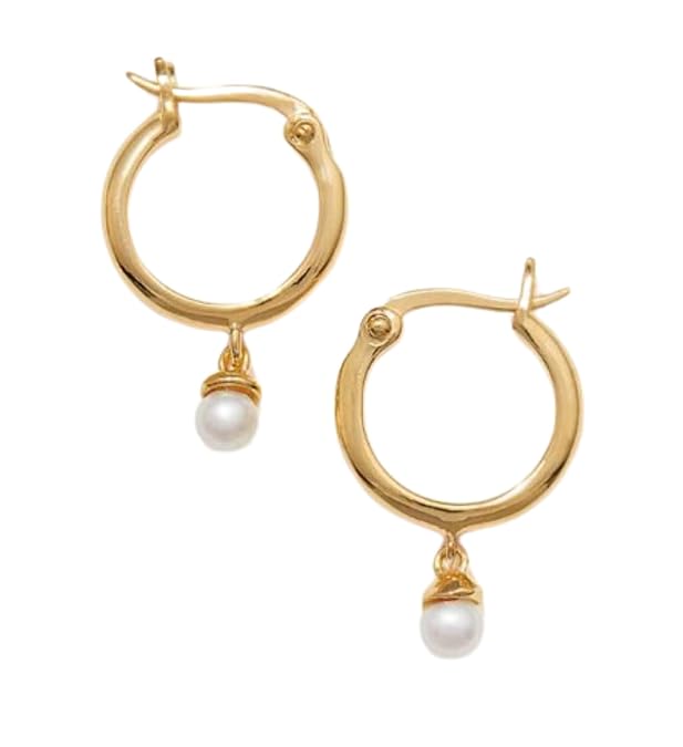 Pearl Hoop Earrings