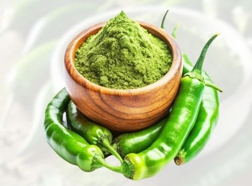 Dehydrated Green Chilli Powder