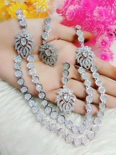 Layered Diamond Jewelry Manufacturer Trendy Diamond Supplier Export
