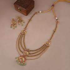 Layered Necklace Jewelry Set with Earrings Supplier Trendy Jewelry Export