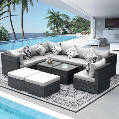 Luxury Outdoor Sectional Sofa Set Custom Resort Furniture