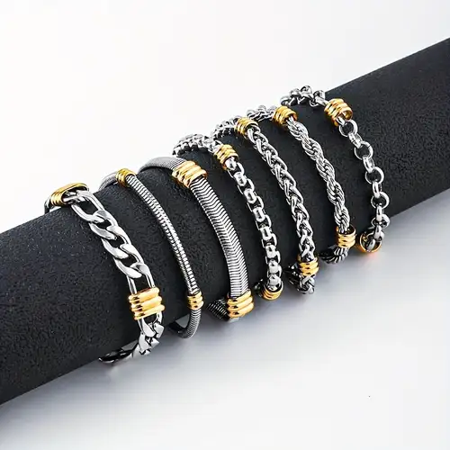 Mens Chain and Bracelet Set Manufacturer Combo Jewelry Supplier Export