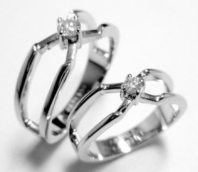 Platinum Couple Jewelry Set Manufacturer Matching Rings and Chains Export