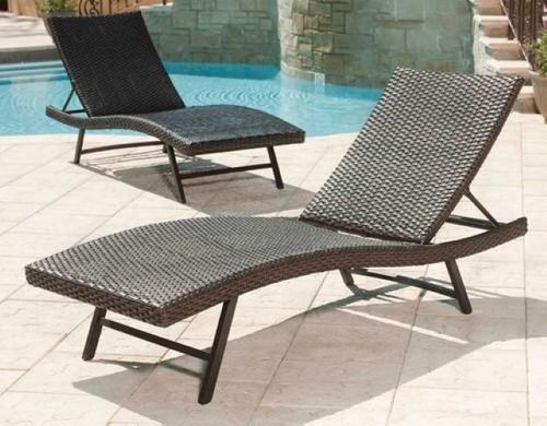 Poolside Lounge Chair Custom Aluminum Resort Seating
