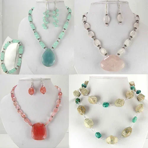 Precious Stone Jewelry Set Manufacturer Gemstone Set Supplier Export