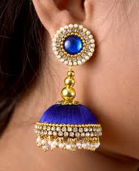 Thread Earrings Manufacturer Fabric Jewelry Supplier Export