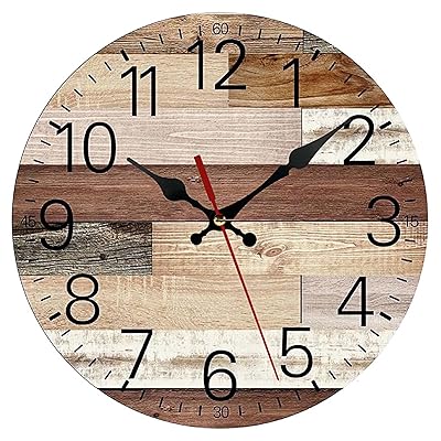 Wooden Round Clock