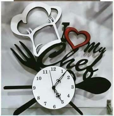 Wooden Wall Clock for Kitchen